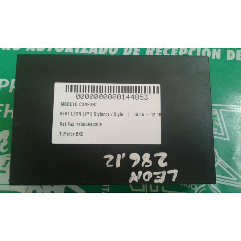 Recambio de modulo confort para seat leon (1p1) stylance / style referencia OEM IAM 1K0959433CP  KIEKERT