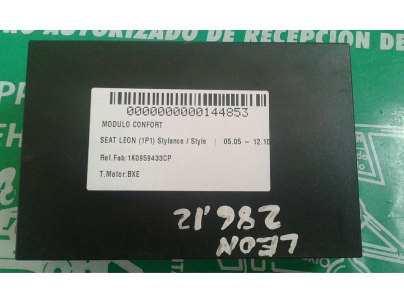 Recambio de modulo confort para seat leon (1p1) stylance / style referencia OEM IAM 1K0959433CP  KIEKERT
