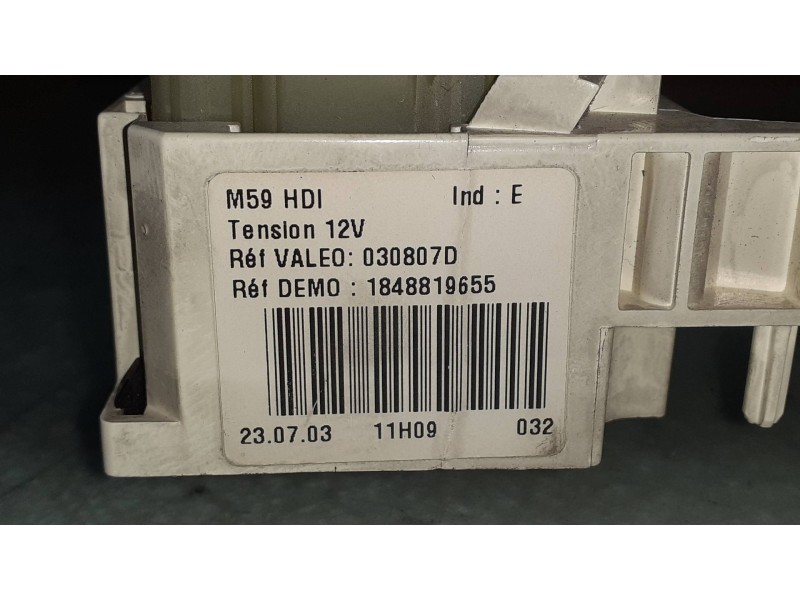 Recambio de mando calefaccion / aire acondicionado para peugeot partner (s2) combi plus referencia OEM IAM 1848819639  