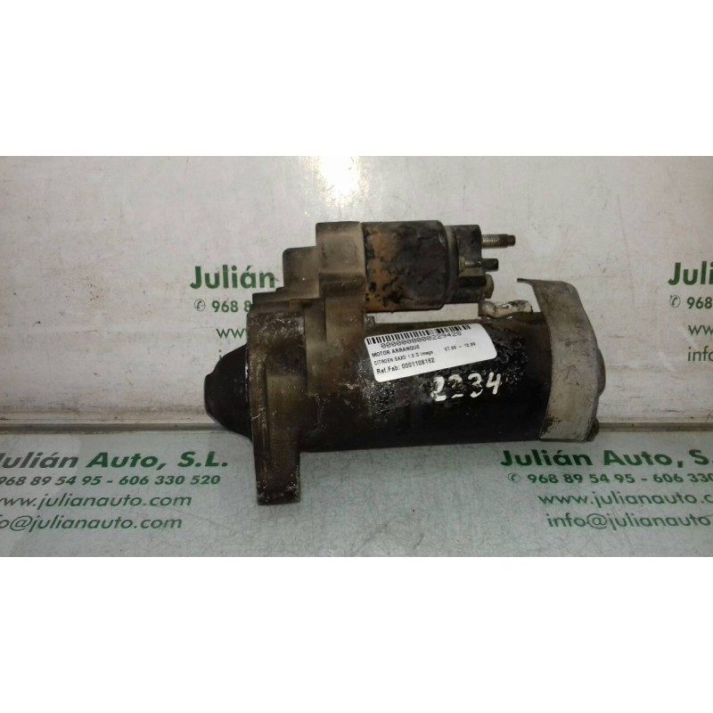 Recambio de motor arranque para citroen saxo 1.5 d image referencia OEM IAM 0001108162 0001108162 BOSCH