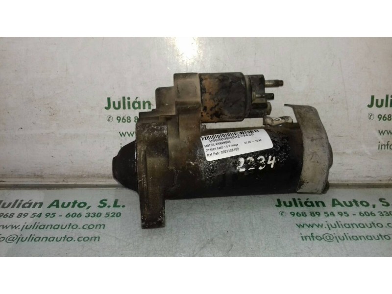 Recambio de motor arranque para citroen saxo 1.5 d image referencia OEM IAM 0001108162 0001108162 BOSCH