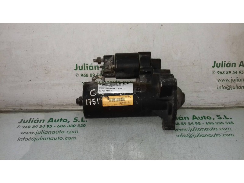 Recambio de motor arranque para citroen c15 rd familiale referencia OEM IAM 726810 T572987R VALEO