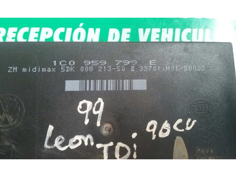 Recambio de centralita cierre para seat leon (1m1) signo referencia OEM IAM 1C0959799E  