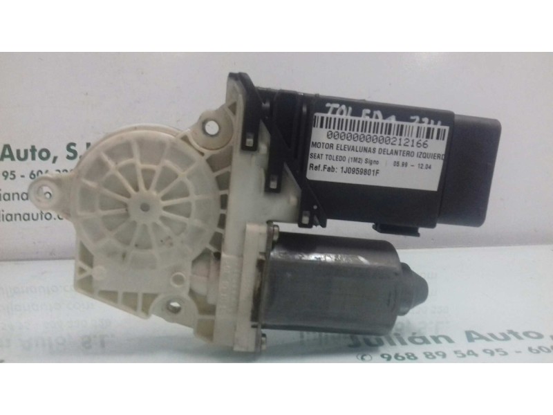 Recambio de motor elevalunas delantero izquierdo para seat toledo (1m2) signo referencia OEM IAM 1J0959801F 101432202 