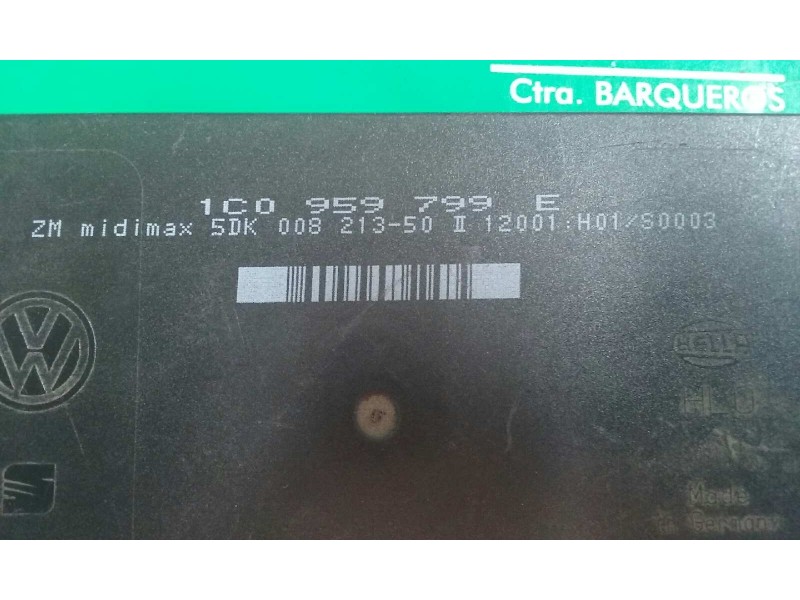 Recambio de centralita cierre para seat toledo (1m2) stella referencia OEM IAM 1C0959799E  