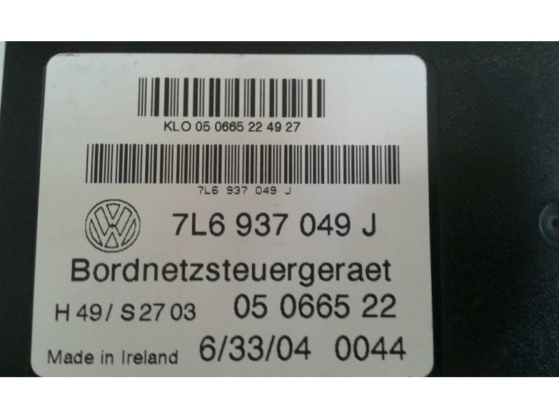 Recambio de modulo electronico para volkswagen touareg (7la) referencia OEM IAM 7L6937049J  
