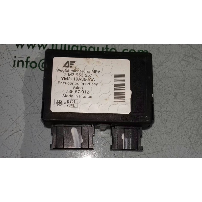 Recambio de centralita inmovilizador para volkswagen sharan (7m6/7m9) advance referencia OEM IAM 7M3953257 YM2119A366AA VALEO