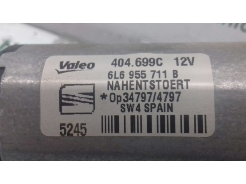 Recambio de motor limpia trasero para seat ibiza (6l1) cool referencia OEM IAM 6L6955711B 404699C VALEO