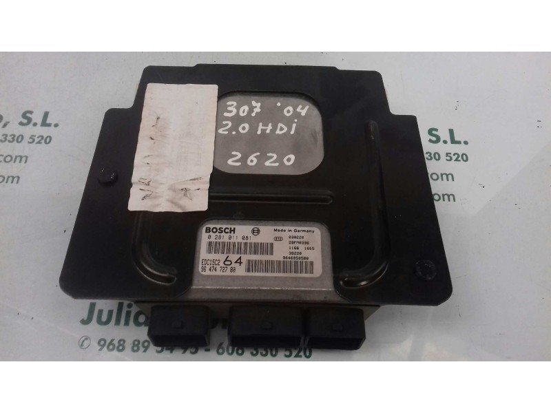 Recambio de centralita motor uce para peugeot 307 break / sw (s1) sw referencia OEM IAM 9647472780 0281011081 KIT - BOSCH