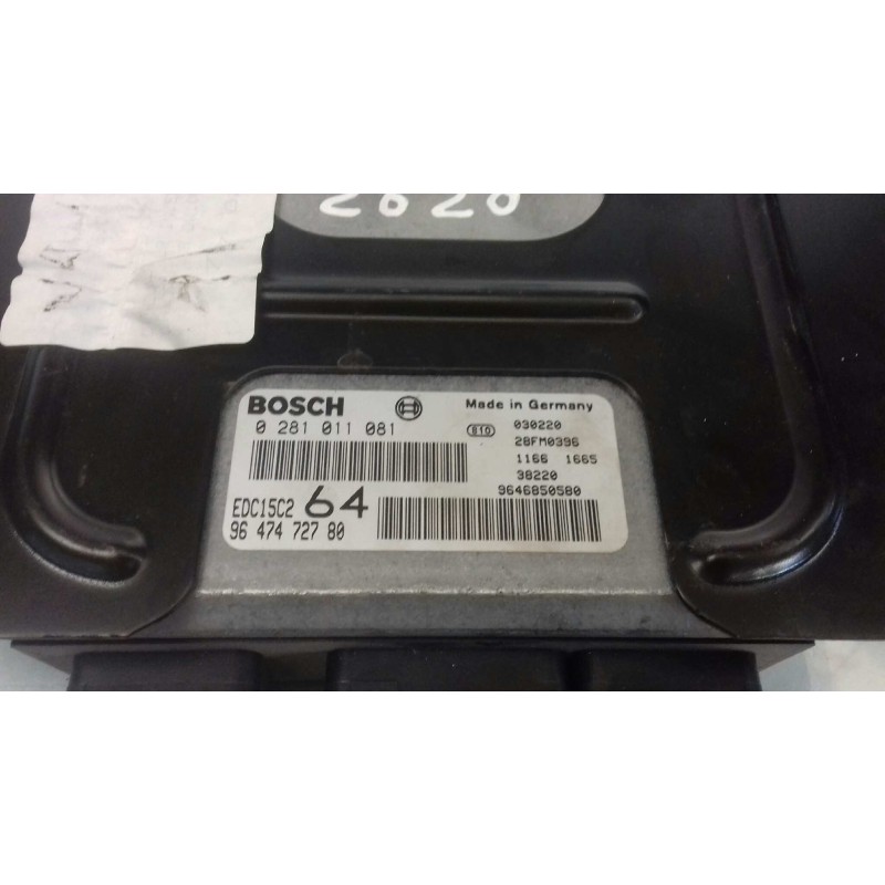 Recambio de centralita motor uce para peugeot 307 break / sw (s1) sw referencia OEM IAM 9647472780 0281011081 KIT - BOSCH