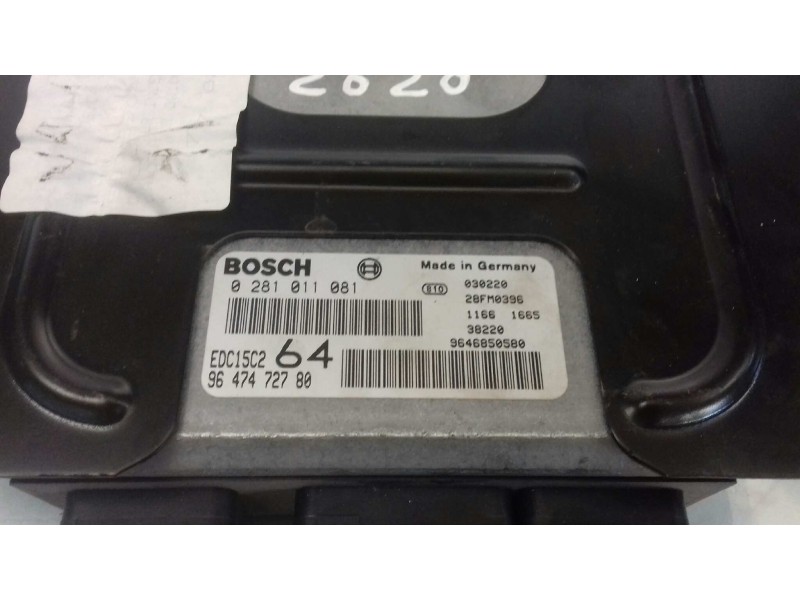 Recambio de centralita motor uce para peugeot 307 break / sw (s1) sw referencia OEM IAM 9647472780 0281011081 KIT - BOSCH