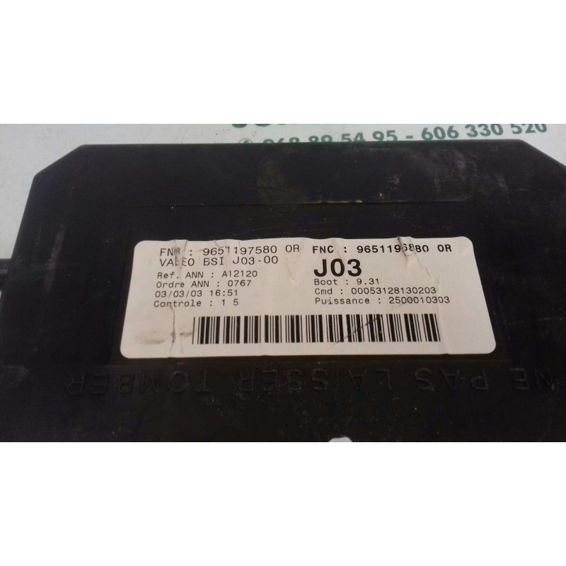 Recambio de centralita motor uce para peugeot 307 break / sw (s1) sw referencia OEM IAM 9647472780 0281011081 KIT - BOSCH