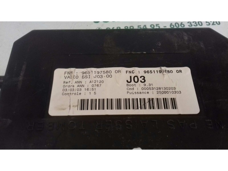 Recambio de centralita motor uce para peugeot 307 break / sw (s1) sw referencia OEM IAM 9647472780 0281011081 KIT - BOSCH