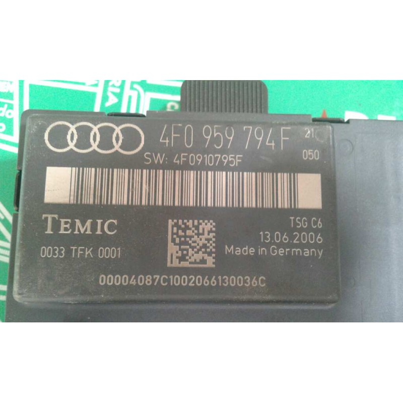 Recambio de modulo confort para audi a6 berlina (4f2) 3.0 tdi quattro (171kw) referencia OEM IAM 4F0959794F TRAS-DECH 