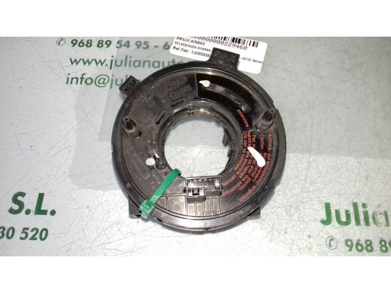 Recambio de anillo airbag para volkswagen sharan (7m6/7m9) advance referencia OEM IAM 1J0959653E  