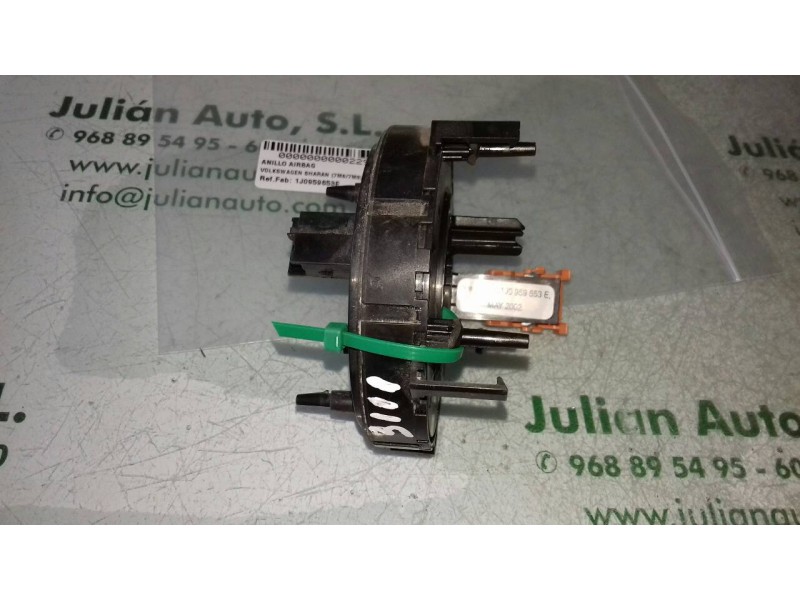 Recambio de anillo airbag para volkswagen sharan (7m6/7m9) advance referencia OEM IAM 1J0959653E  