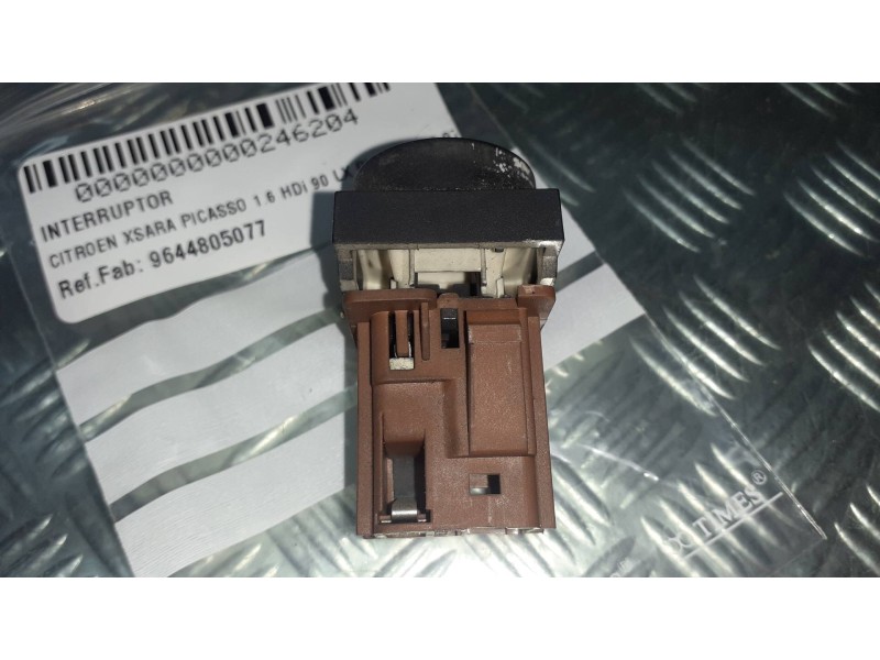 Recambio de interruptor para citroen xsara picasso 1.6 hdi 90 lx plus referencia OEM IAM 9644805077 CONECTOR 3 PINES BLOQUEO