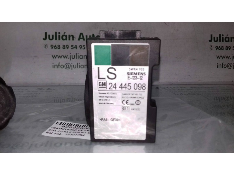 Recambio de conmutador de arranque para opel astra g berlina eco 4 referencia OEM IAM 13107754 24445098 SIEMENS
