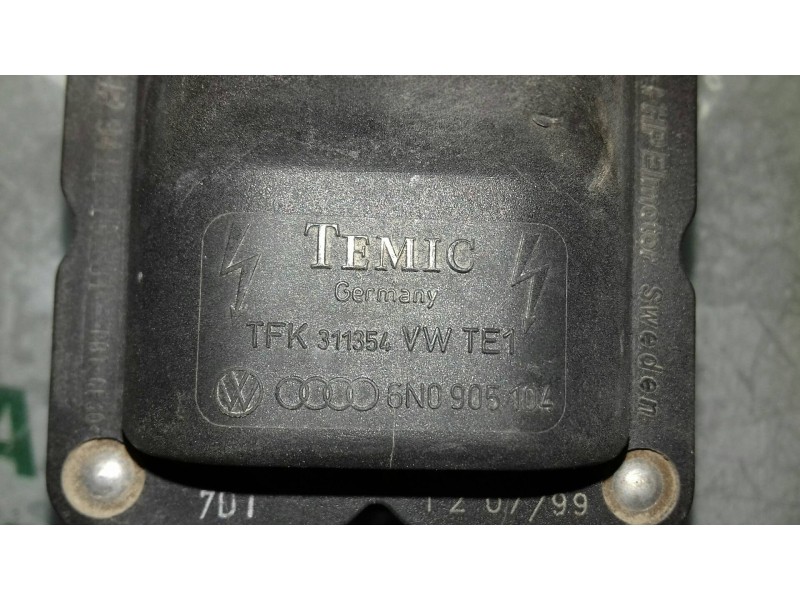 Recambio de bobina encendido para volkswagen polo berlina (6n1) air referencia OEM IAM 94111901 6N0905104 TEMIC