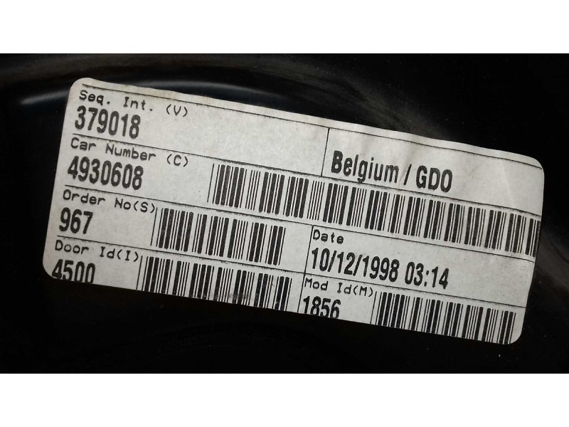 Recambio de elevalunas trasero derecho para seat toledo (1m2) signo referencia OEM IAM 1M0839756  ELECTRICO