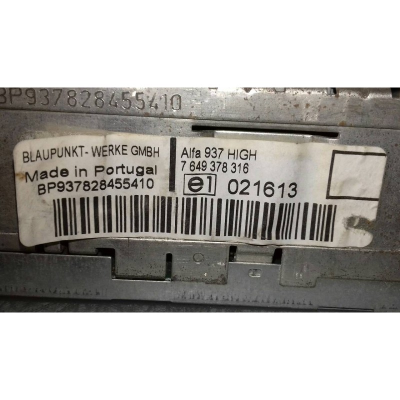 Recambio de sistema audio / radio cd para alfa romeo 147 (190) 1.6 t.spark eco distinctive referencia OEM IAM 7649378316 7353018