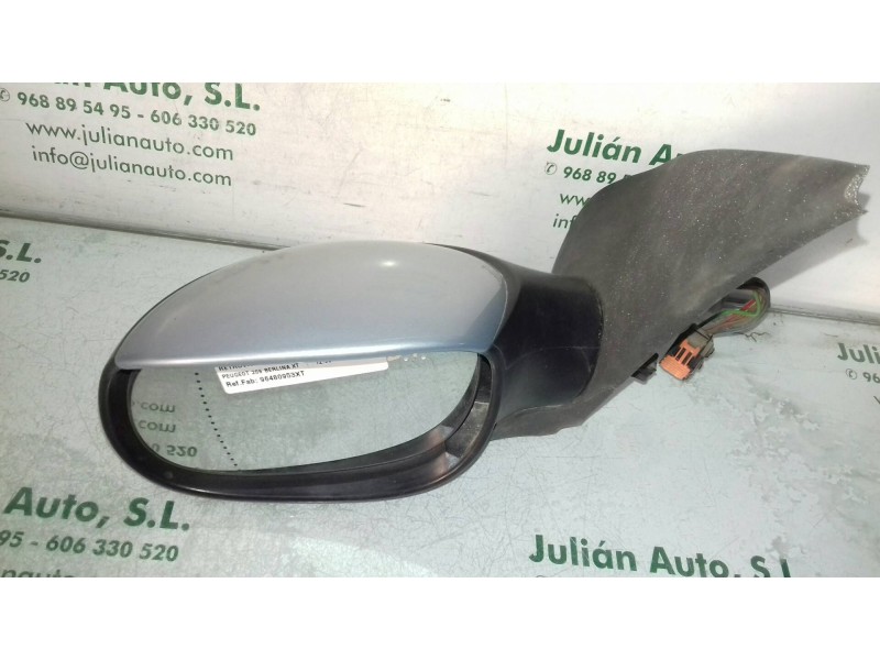 Recambio de retrovisor izquierdo para peugeot 206 berlina xt referencia OEM IAM 96480953XT  ELECTRICO