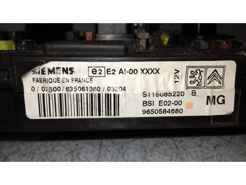 Recambio de centralita motor uce para peugeot 206 berlina xt referencia OEM IAM 0281011188 9650584680 KIT - BOSCH