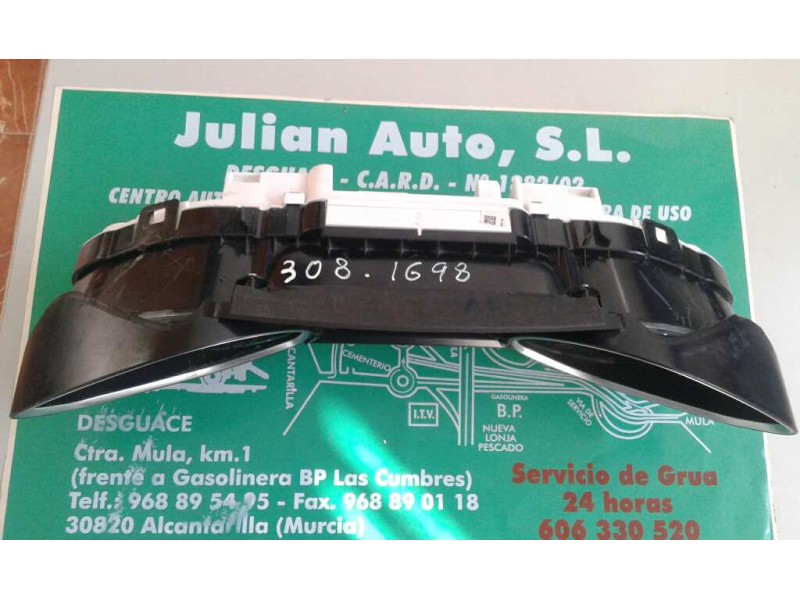 Recambio de cuadro instrumentos para peugeot 308 active referencia OEM IAM 9807588280 3692295900 