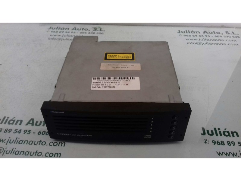 Recambio de sistema audio / radio cd para peugeot 307 (s1) xt referencia OEM IAM 7607769050 BP905018099387 