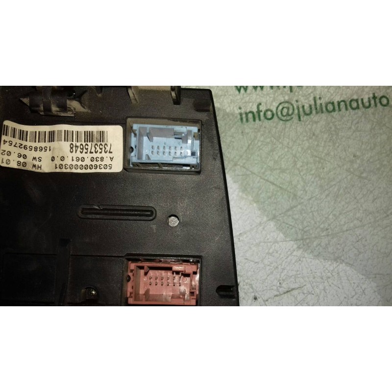 Recambio de mando climatizador para fiat stilo (192) 1.9 jtd cat referencia OEM IAM 735375648 555600001704 1568592754