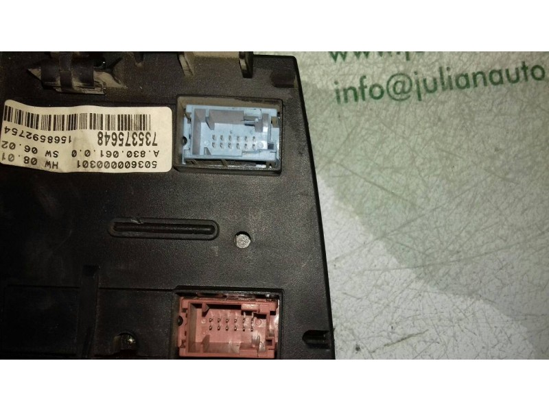 Recambio de mando climatizador para fiat stilo (192) 1.9 jtd cat referencia OEM IAM 735375648 555600001704 1568592754