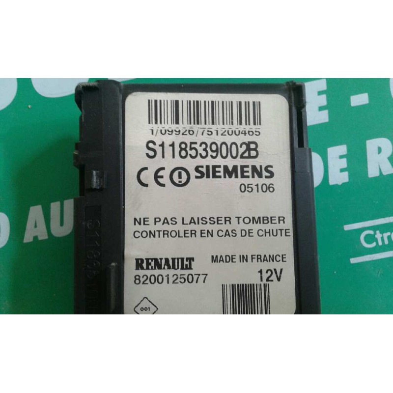 Recambio de centralita motor uce para renault scenic ii confort authentique referencia OEM IAM 8200498188 8200469340 KIT - DELPH