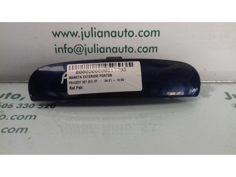 Recambio de maneta exterior porton para peugeot 307 (s1) xt referencia OEM IAM   