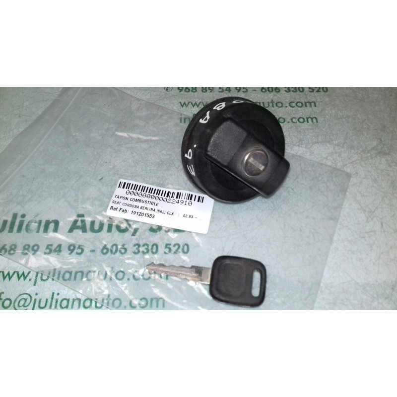 Recambio de tapon combustible para seat cordoba berlina (6k2) clx referencia OEM IAM 191201553  CON LLAVE