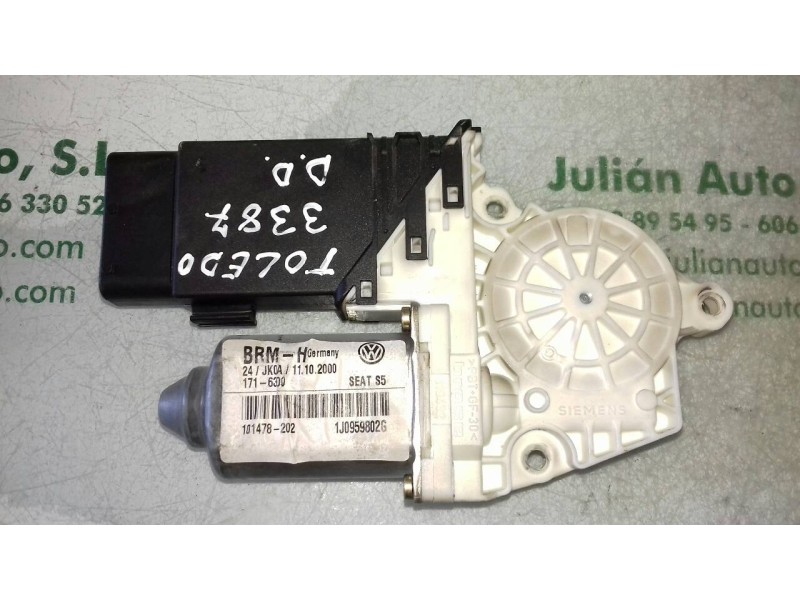 Recambio de motor elevalunas delantero derecho para seat toledo (1m2) select referencia OEM IAM 1J0959802G F005S00052 