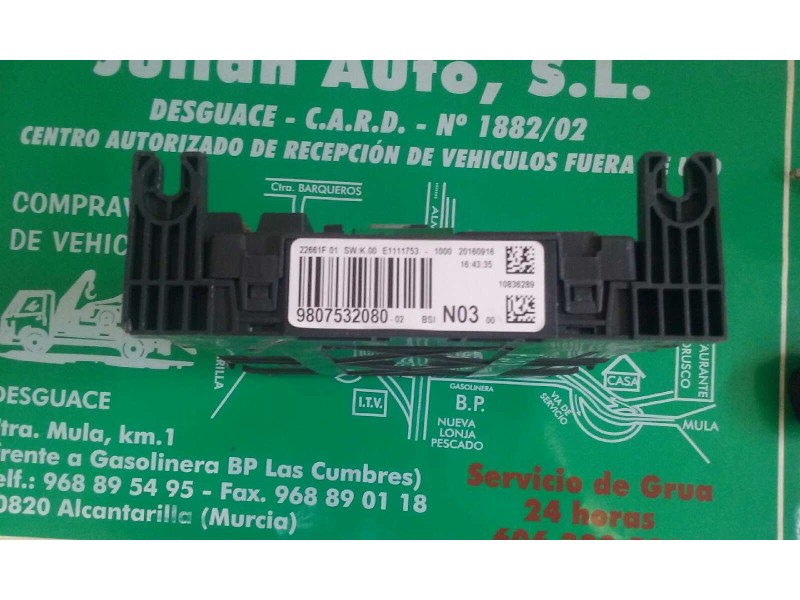 Recambio de centralita motor uce para peugeot 208 allure referencia OEM IAM 9818160080 162560851/V29080084A KIT - VALEO