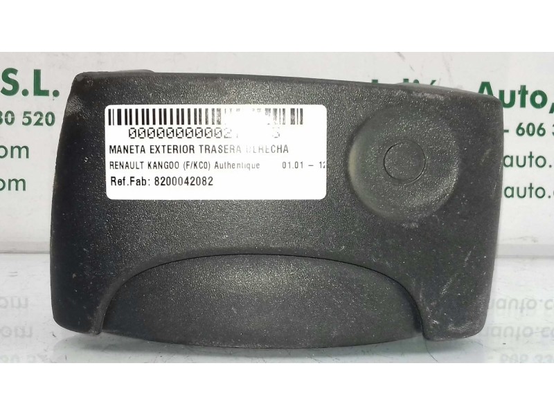 Recambio de maneta exterior trasera derecha para renault kangoo (f/kc0) authentique referencia OEM IAM 8200042082  