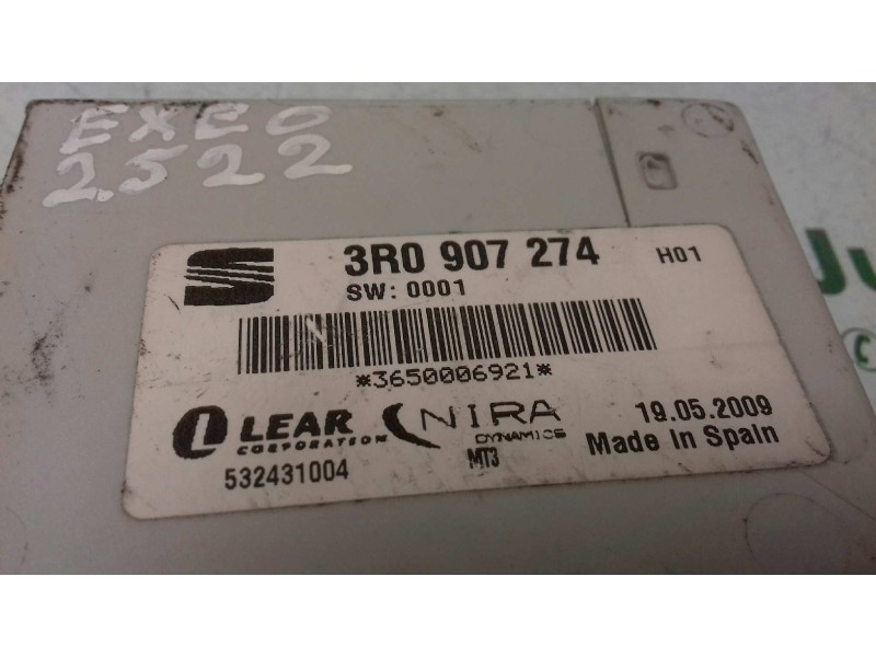 Recambio de modulo electronico para seat exeo berlina (3r2) style referencia OEM IAM 3R0907274  PRESION NEUMATICOS