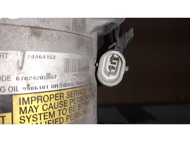 Recambio de compresor aire acondicionado para opel zafira a blue line referencia OEM IAM 24464152  DELPHI