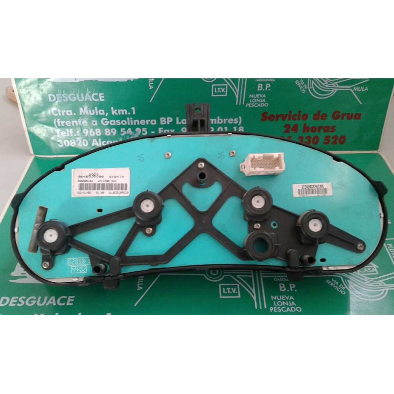 Recambio de cuadro instrumentos para citroen berlingo 1.9 d sx familiar referencia OEM IAM 9648836300 WJE23RC2 JAEGER