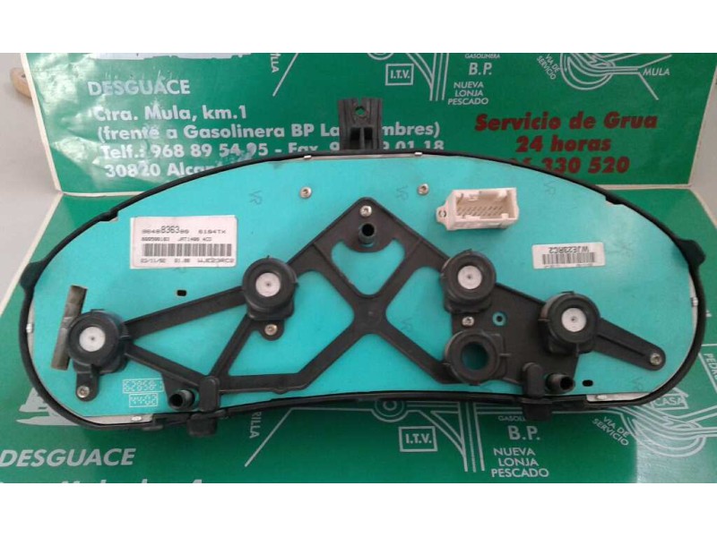 Recambio de cuadro instrumentos para citroen berlingo 1.9 d sx familiar referencia OEM IAM 9648836300 WJE23RC2 JAEGER