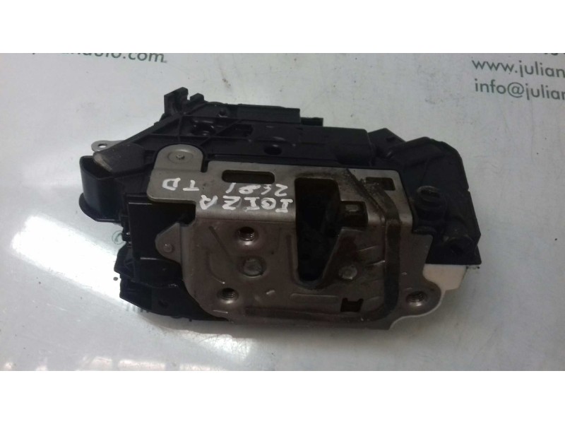 Recambio de cerradura puerta trasera derecha para seat ibiza (6p1) style referencia OEM IAM 6J0839016K 3+3 PINES NEGRO