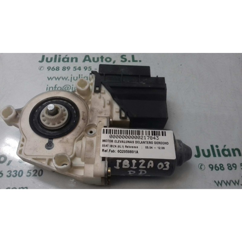 Recambio de motor elevalunas delantero derecho para seat ibiza (6l1) reference referencia OEM IAM 6Q2959801A 104383101 05074140