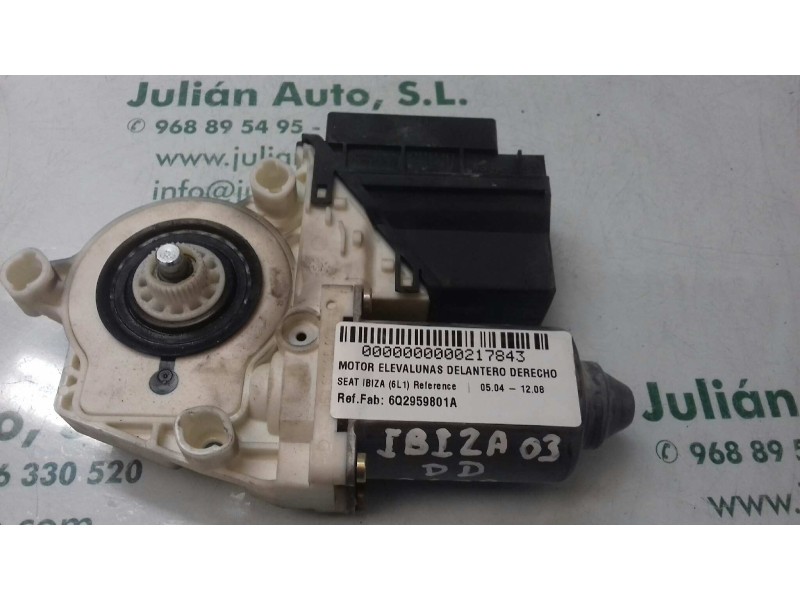 Recambio de motor elevalunas delantero derecho para seat ibiza (6l1) reference referencia OEM IAM 6Q2959801A 104383101 05074140