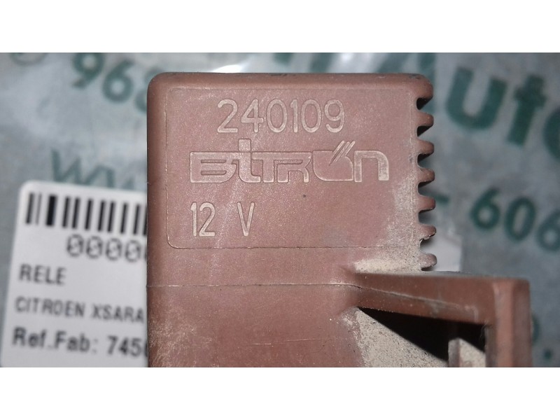 Recambio de rele para citroen xsara picasso 2.0 hdi exclusive referencia OEM IAM 7456121314  BILTRON