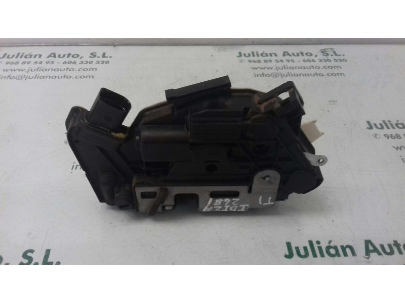 Recambio de cerradura puerta trasera izquierda para seat ibiza (6p1) style referencia OEM IAM 6J0839015K 3+3 PINES NEGRO