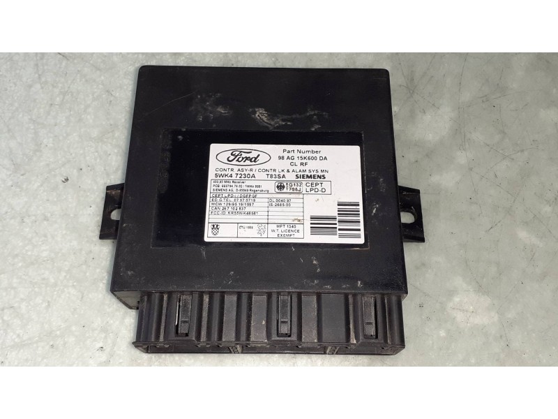 Recambio de centralita cierre para ford focus berlina (cak) ambiente referencia OEM IAM 98AG15K600DA 5WK47230A 