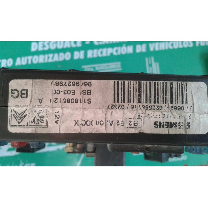 Recambio de centralita motor uce para citroen berlingo 1.9 d sx familiar referencia OEM IAM S118085120A 9648225280 KIT - LUCAS