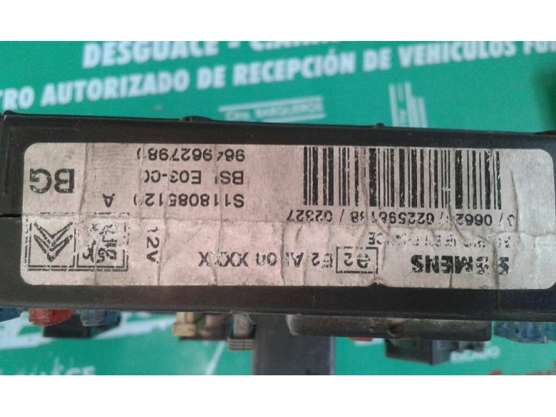 Recambio de centralita motor uce para citroen berlingo 1.9 d sx familiar referencia OEM IAM S118085120A 9648225280 KIT - LUCAS