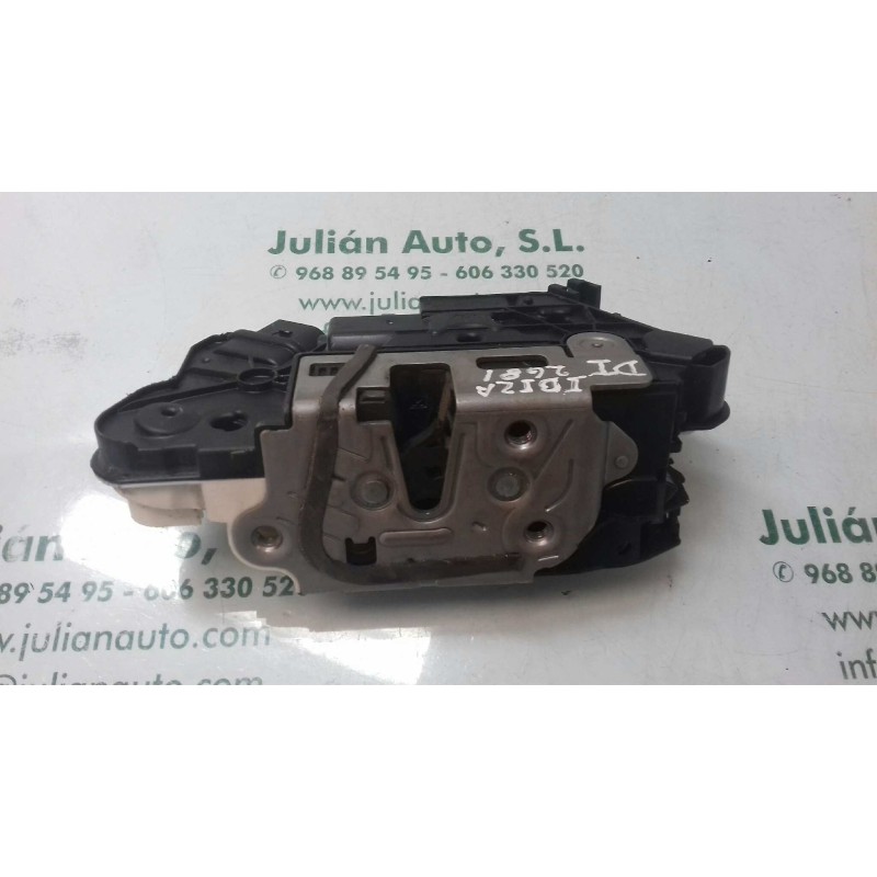 Recambio de cerradura puerta delantera izquierda para seat ibiza (6p1) style referencia OEM IAM 5N1837015N 4+3 PINES NEGRO